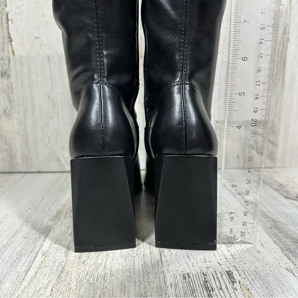 NEW Open Edit Briar Black Over the Knee Boots #1350