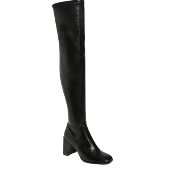NEW Open Edit Briar Black Over the Knee Boots #1350