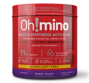 Oh!mino® Muscle Synthesis Activator†  – Stimulant-Free Berry Blast Flavor!