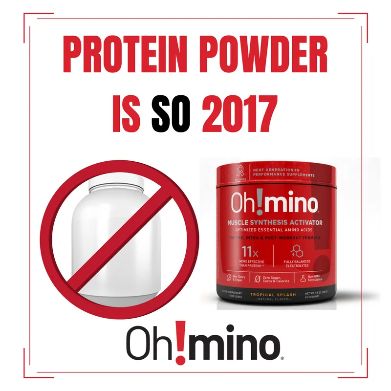 Oh!mino® Muscle Synthesis Activator - Tropical Splash Stimulant-Free 40 BFF Service