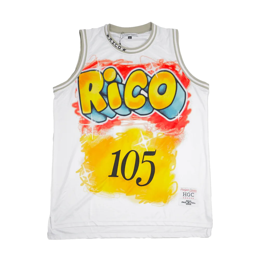 PAID IN FULL RICO BASKETBALL JERSEY