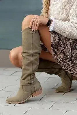 Phoebe | Retro High Knee Boots