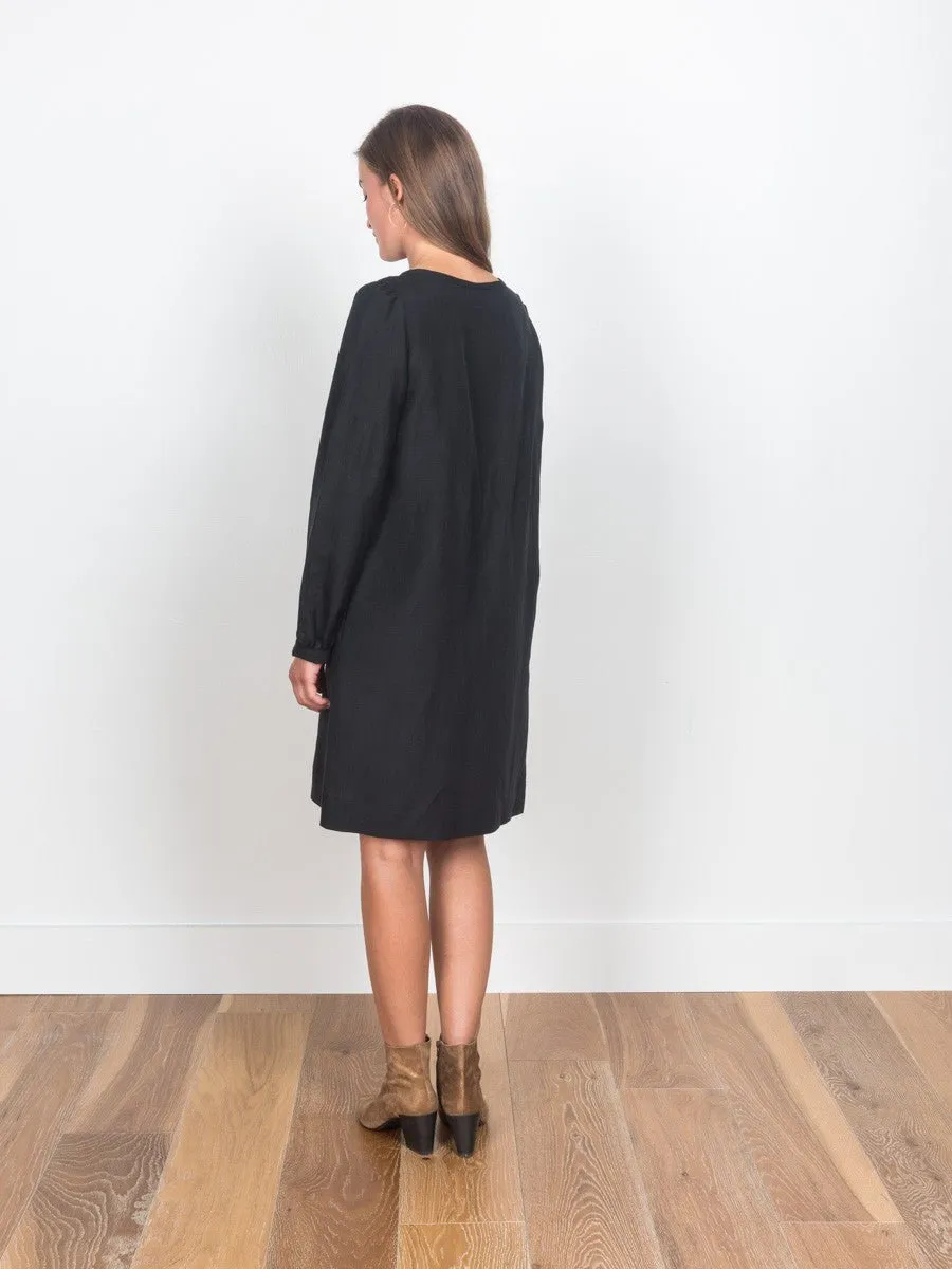 pintuck smock dress