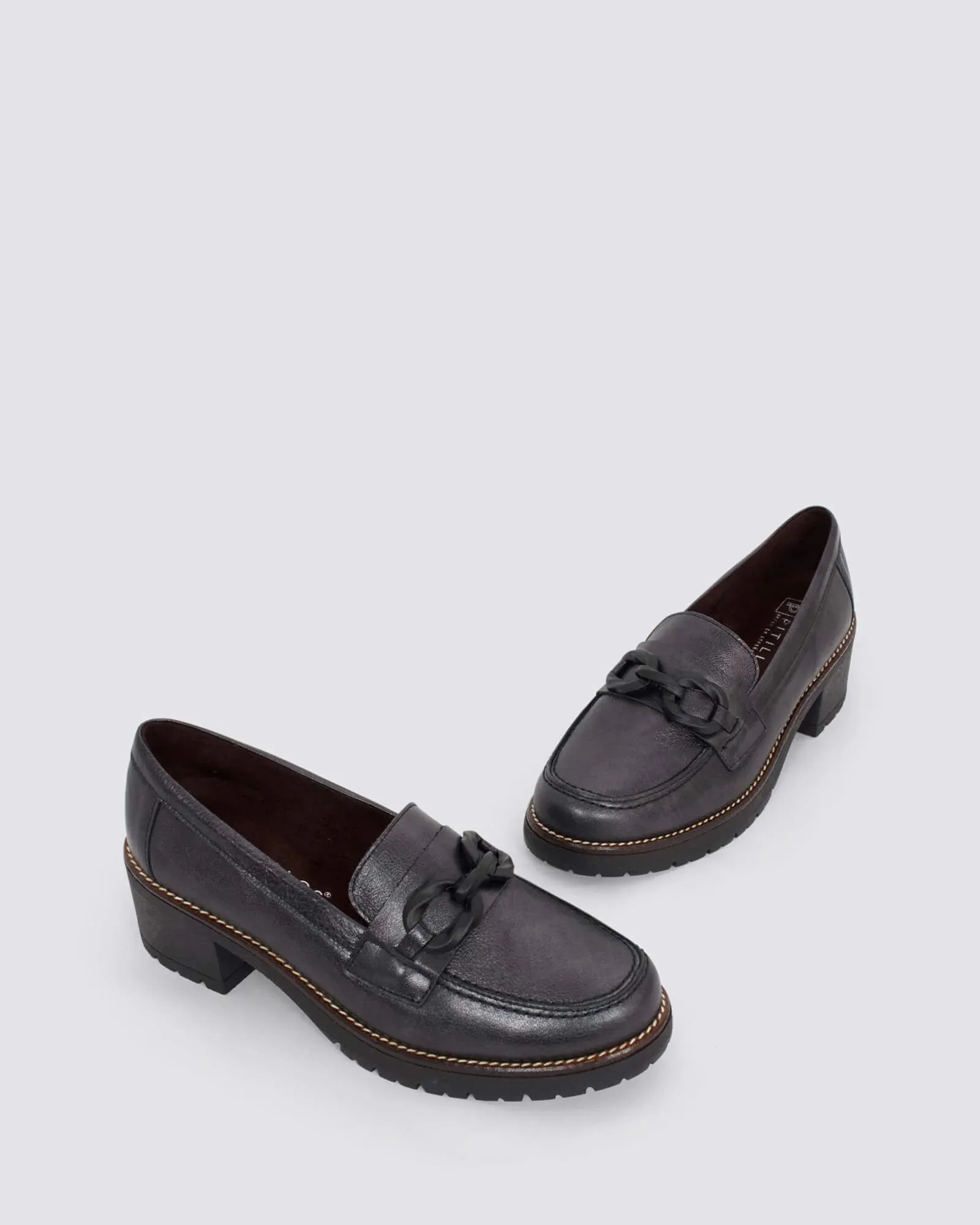 Pitillos 20025 Antracita Leather Loafer