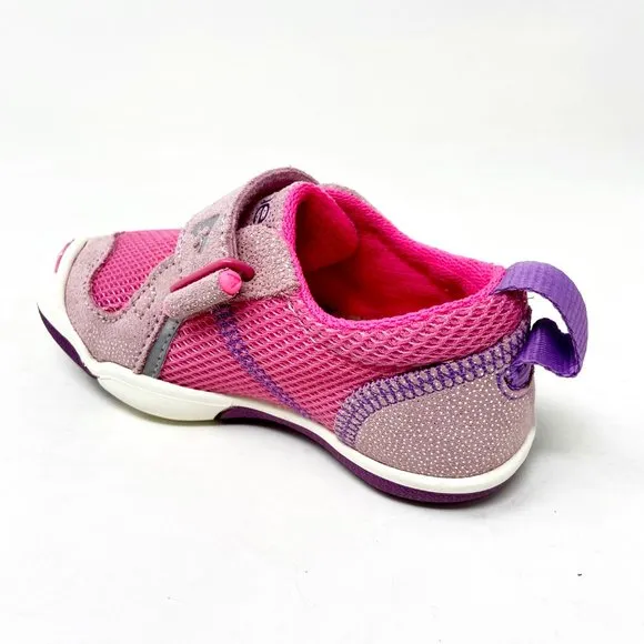 Plae TY Pink Dewberry Baby Toddler Laceless Sneakers 102022 651
