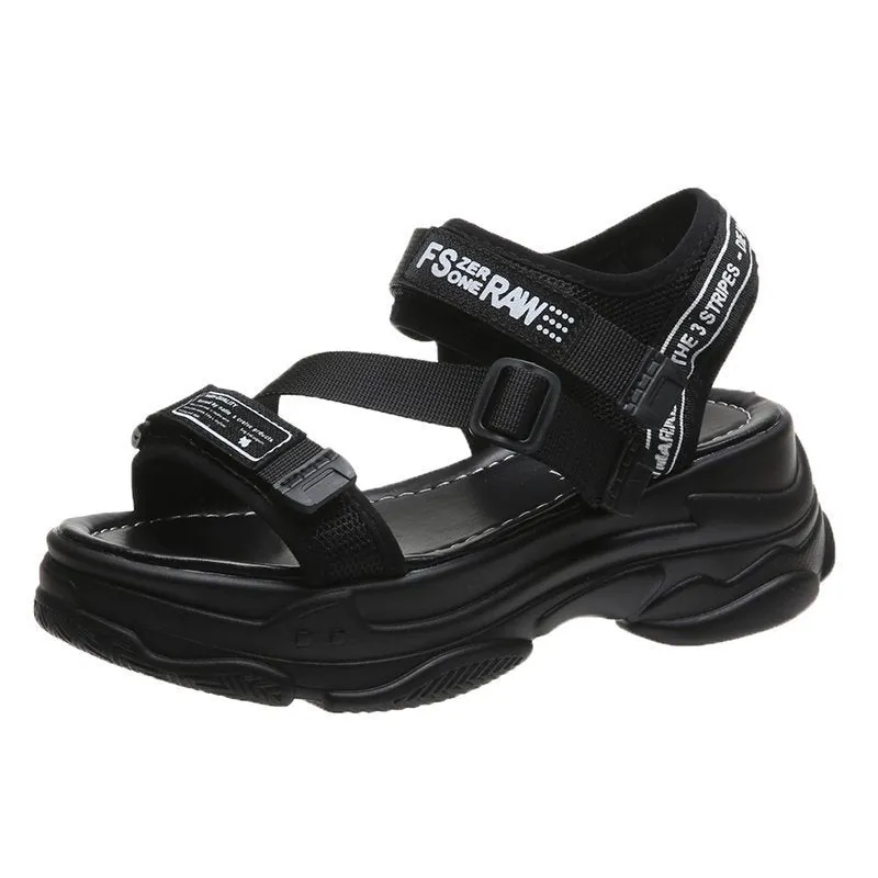 Platform Sports Style Velcro Sandals