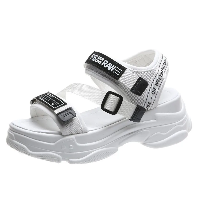 Platform Sports Style Velcro Sandals