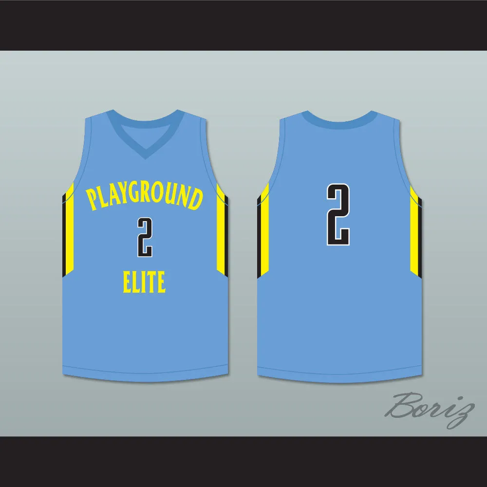 Player 2 Playground Elite AAU Light Blue Basketball Jersey