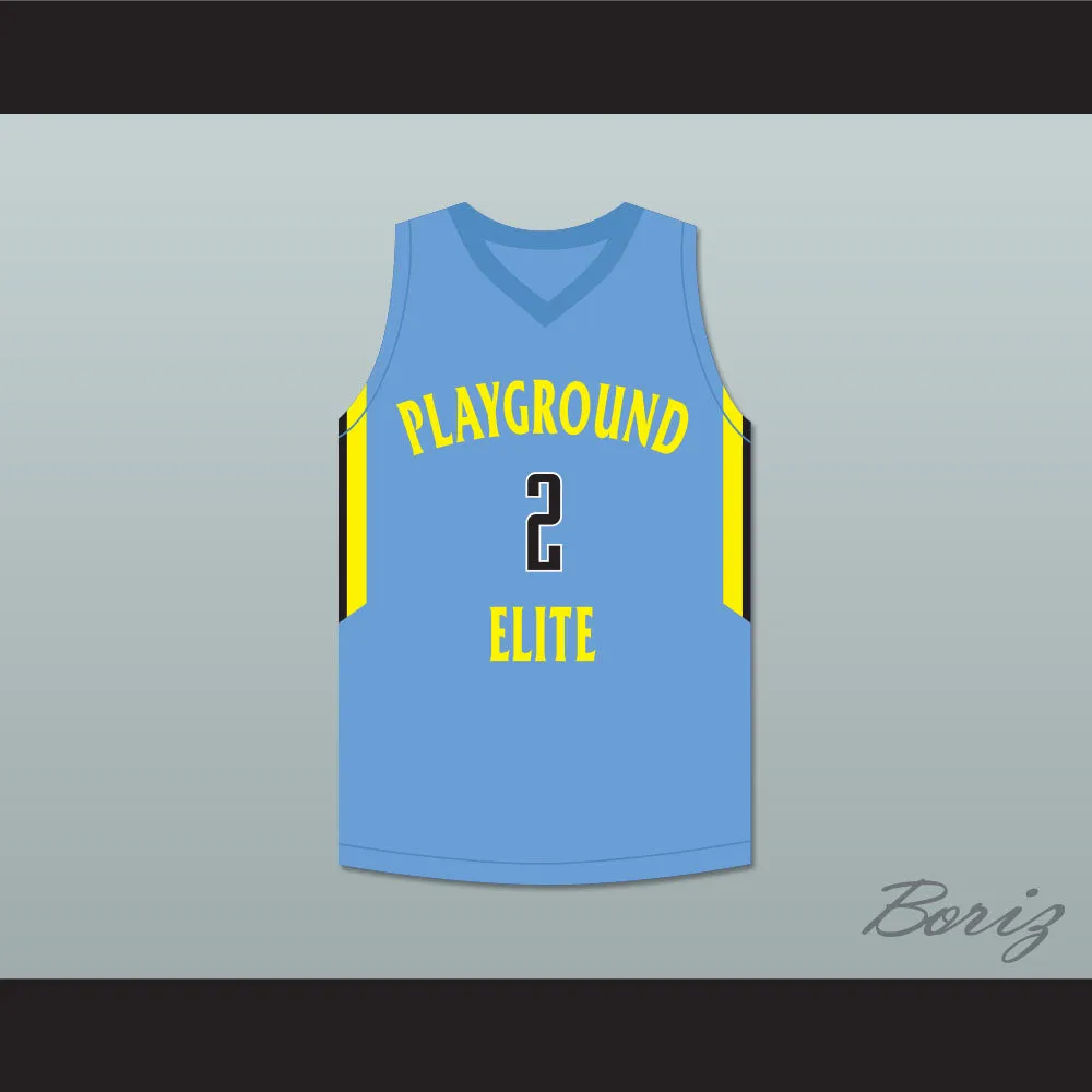 Player 2 Playground Elite AAU Light Blue Basketball Jersey