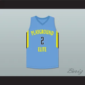 Player 2 Playground Elite AAU Light Blue Basketball Jersey
