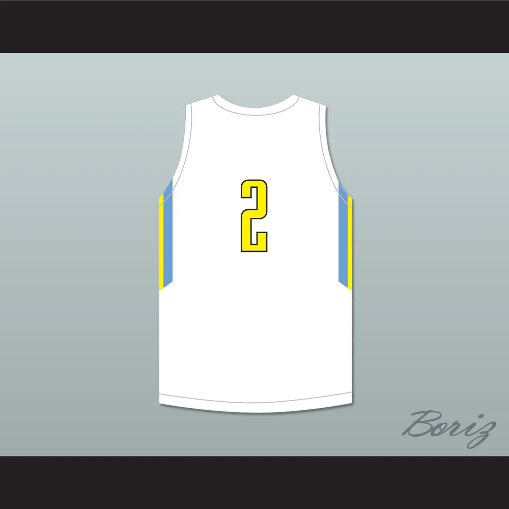 Player 2 Playground Elite AAU White Basketball Jersey