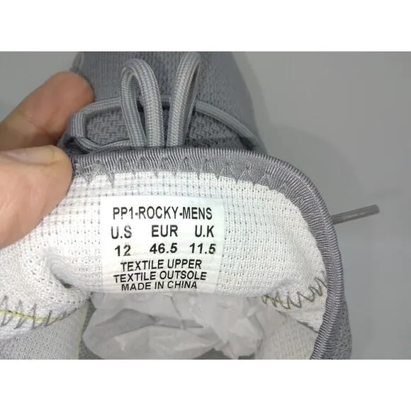 PONY Mens NEW Gray &amp; White Athletic Lace Up Sneakers - sz. 12
