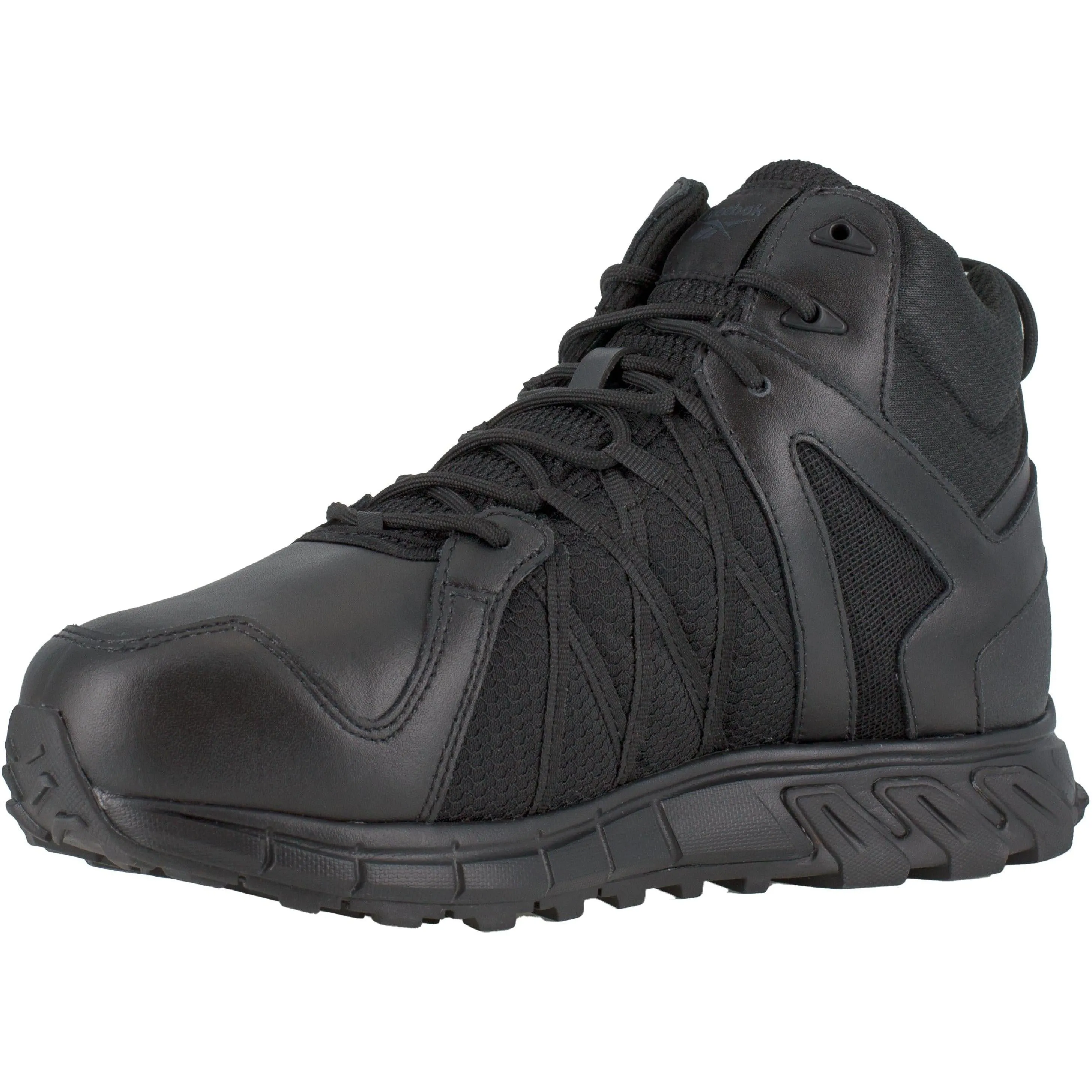 Reebok Men's Trailgrip Alloy Toe WP CushGuard Hiker Work Boot- Black- RB3405