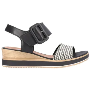 Remonte D6453 (Akan) Black Sandals