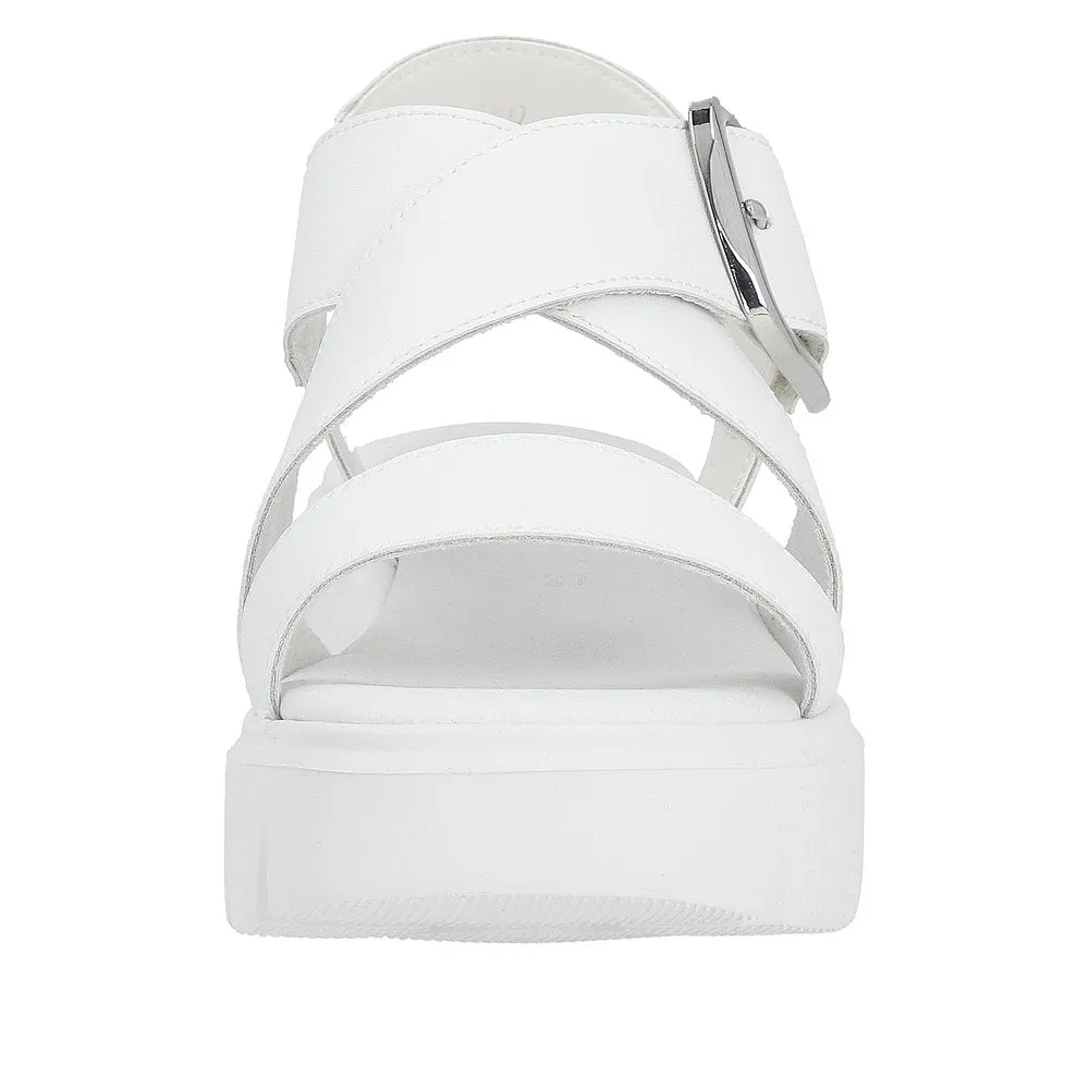 Rieker W1550-80 (Diva) White Sandals