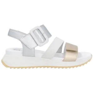 Rieker W2950-90 (Denise) Gold/Paper/Silber Sandals