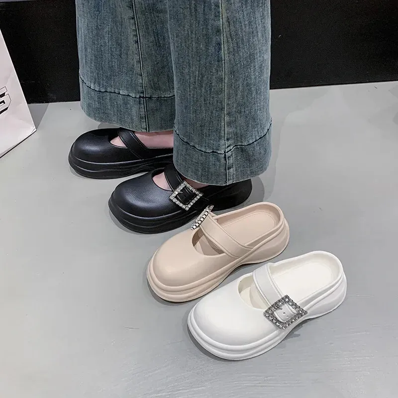 Round Toe Platform Sandals