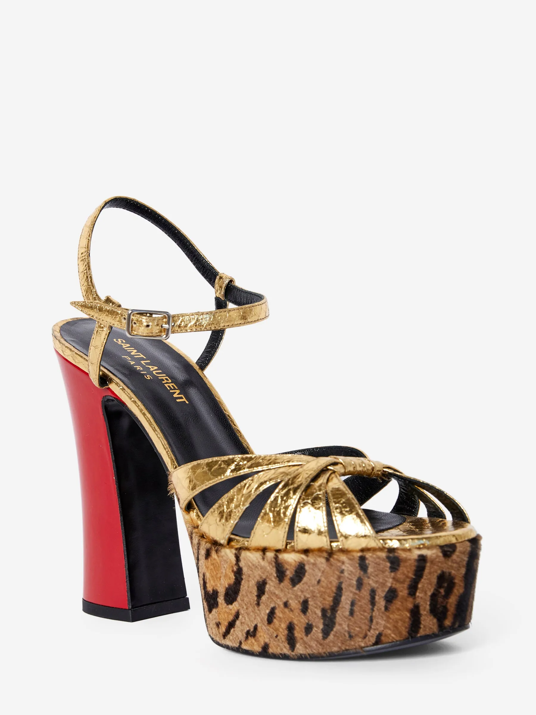 SAINT LAURENT LEOPARD HEELS