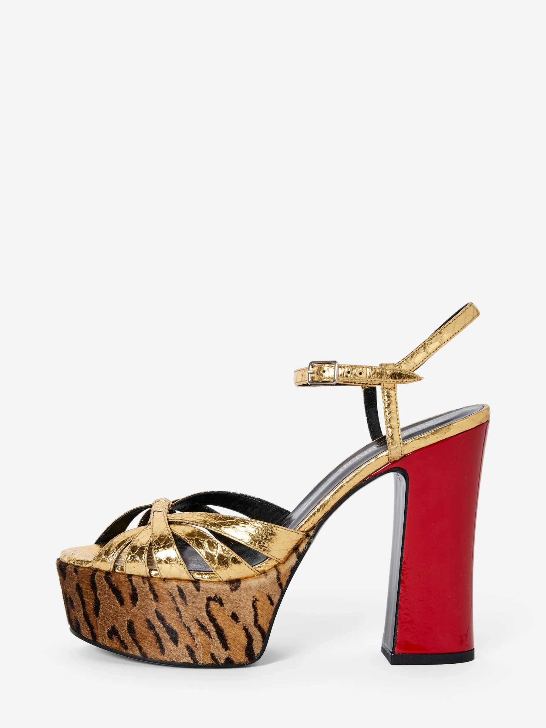 SAINT LAURENT LEOPARD HEELS