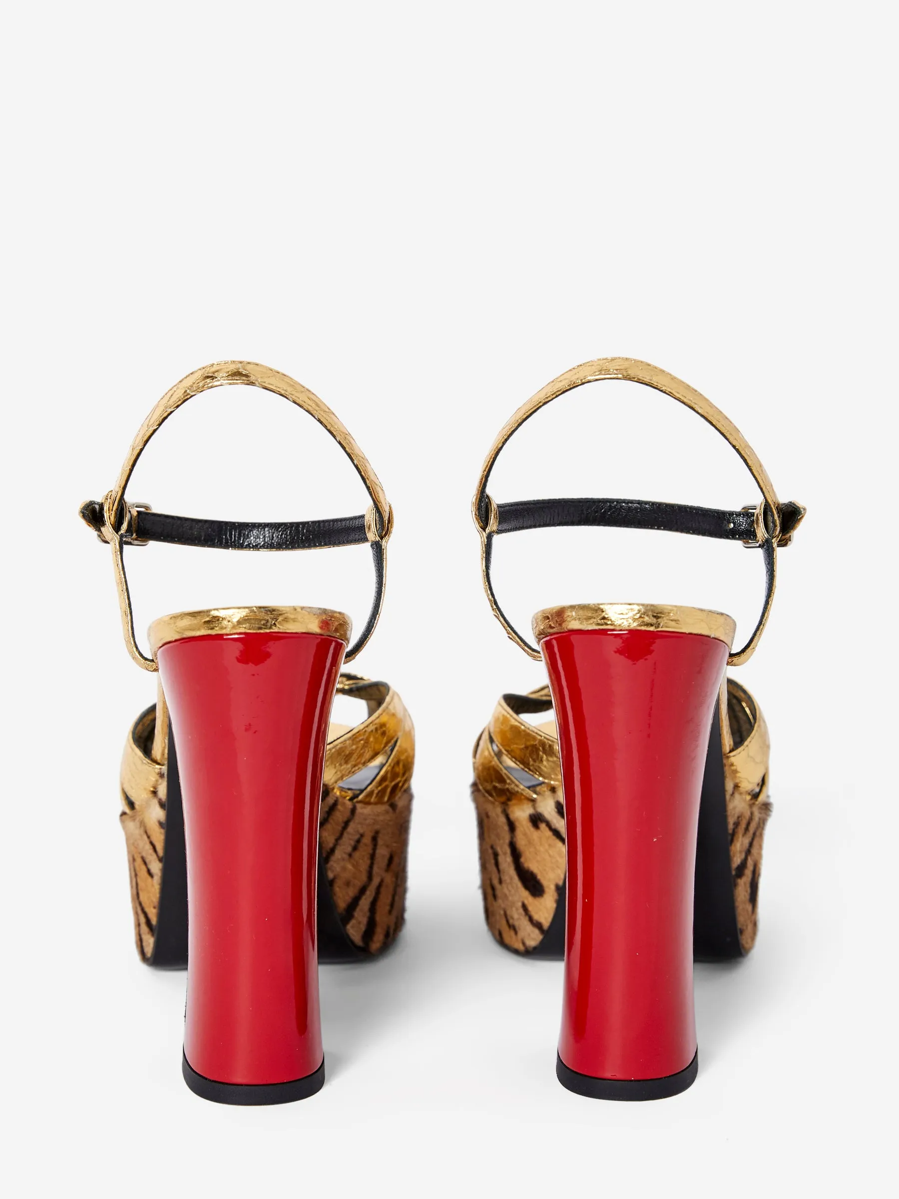 SAINT LAURENT LEOPARD HEELS