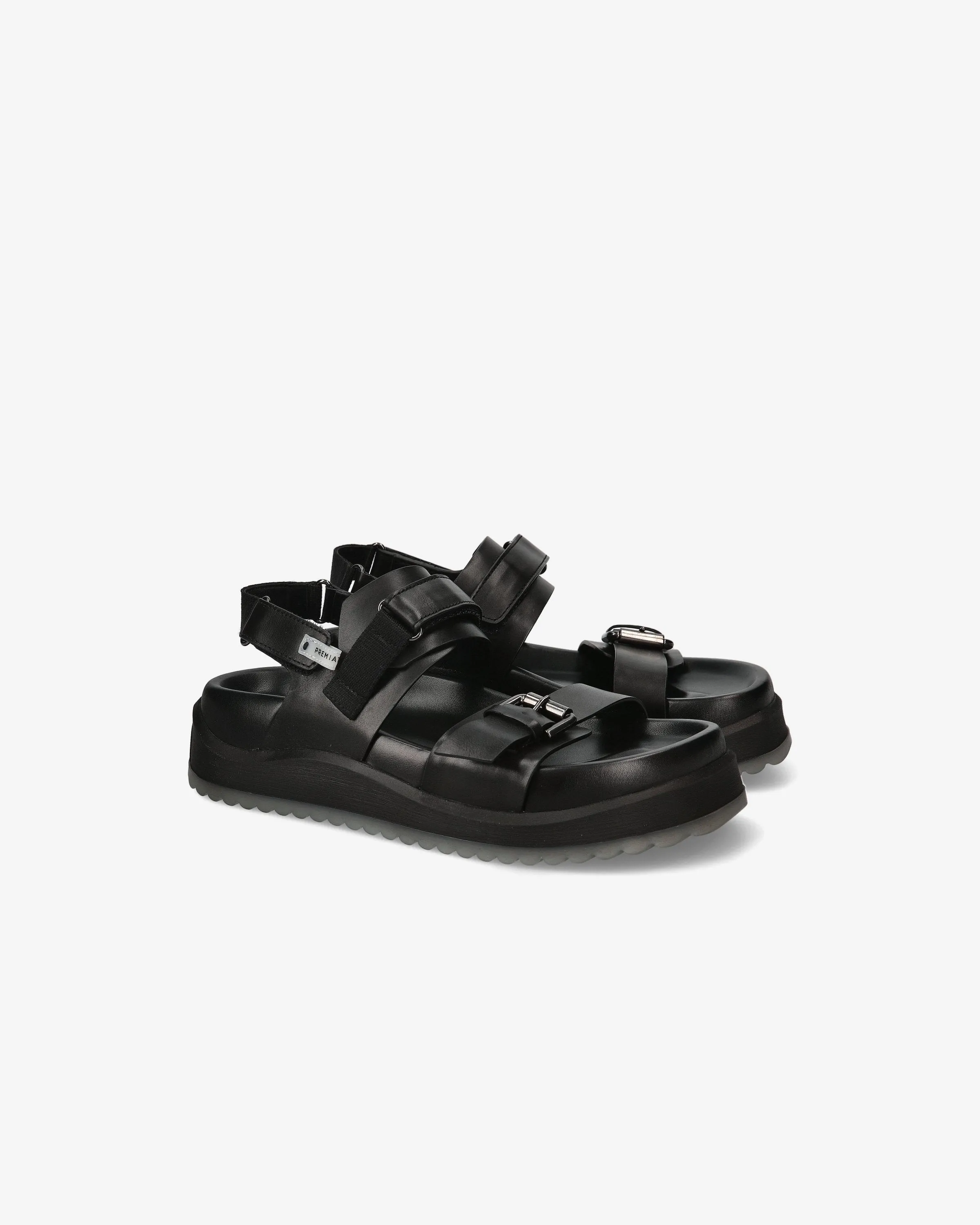 Sandali Platform in Pelle
