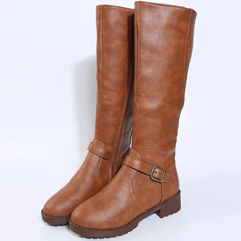 SANDY | Knee-High Leather Boots