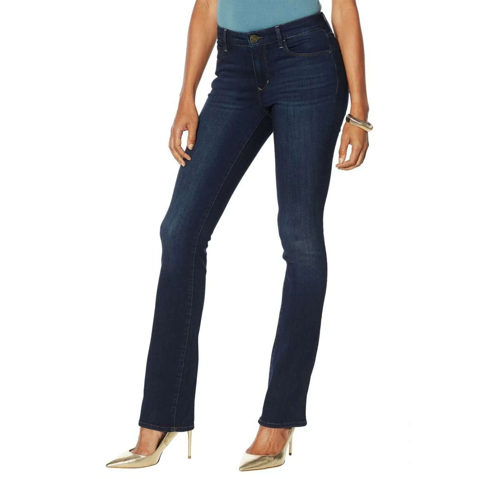 Skinnygirl Women's Bryn Micro Boot Cut Jeans