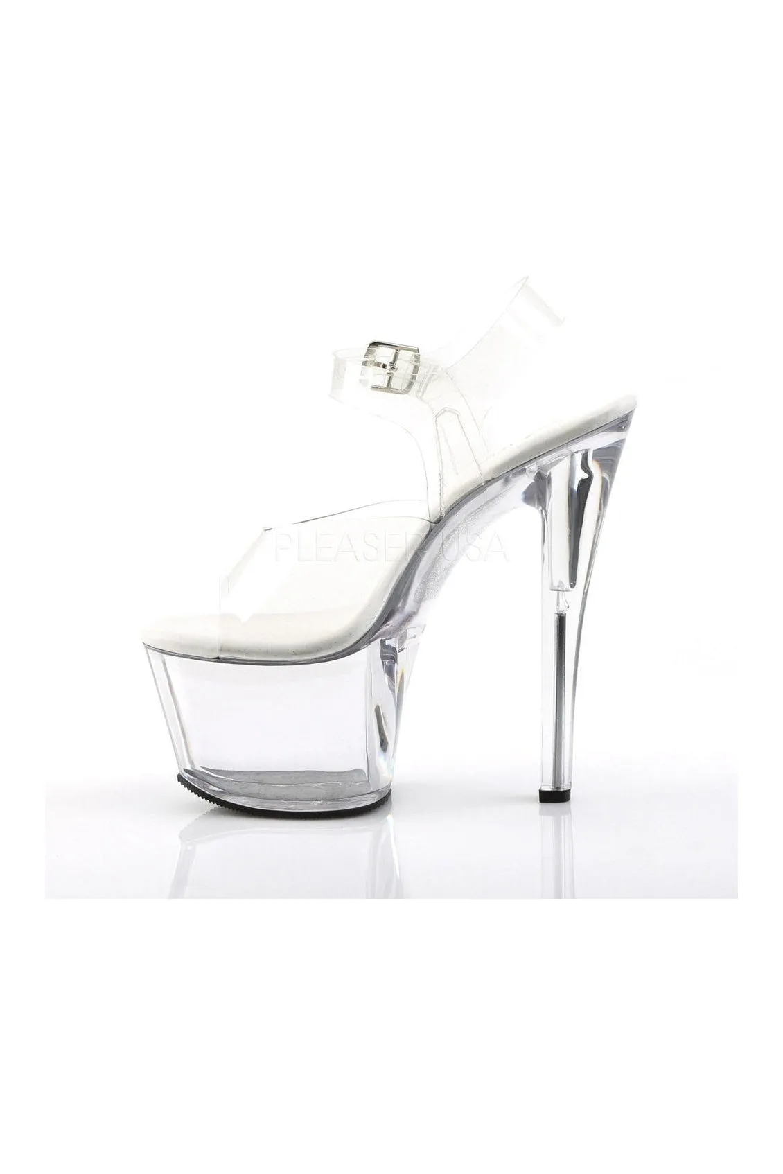 SKY-308VL Platform Sandal  | Clear Vinyl
