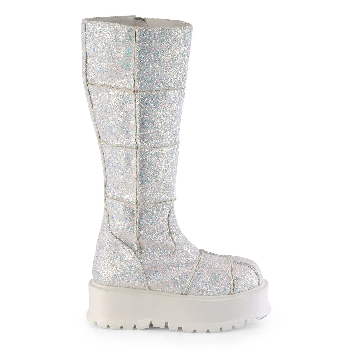 SLACKER-230  White Multi Glitter