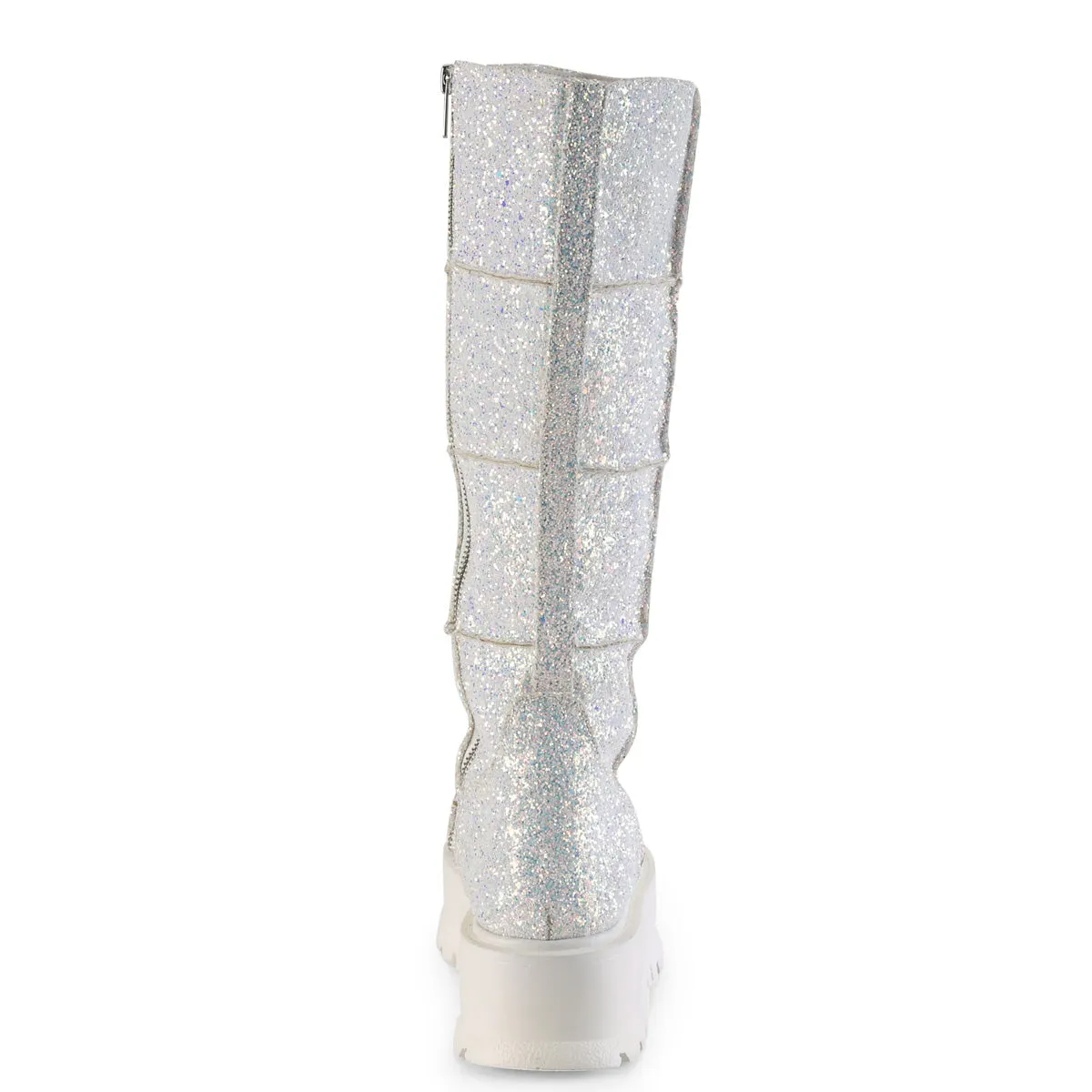 SLACKER-230  White Multi Glitter