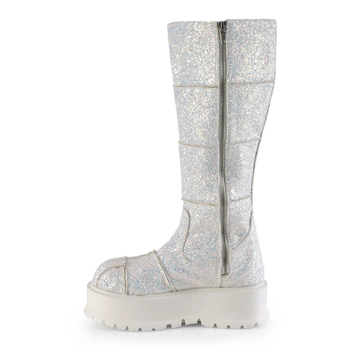SLACKER-230  White Multi Glitter