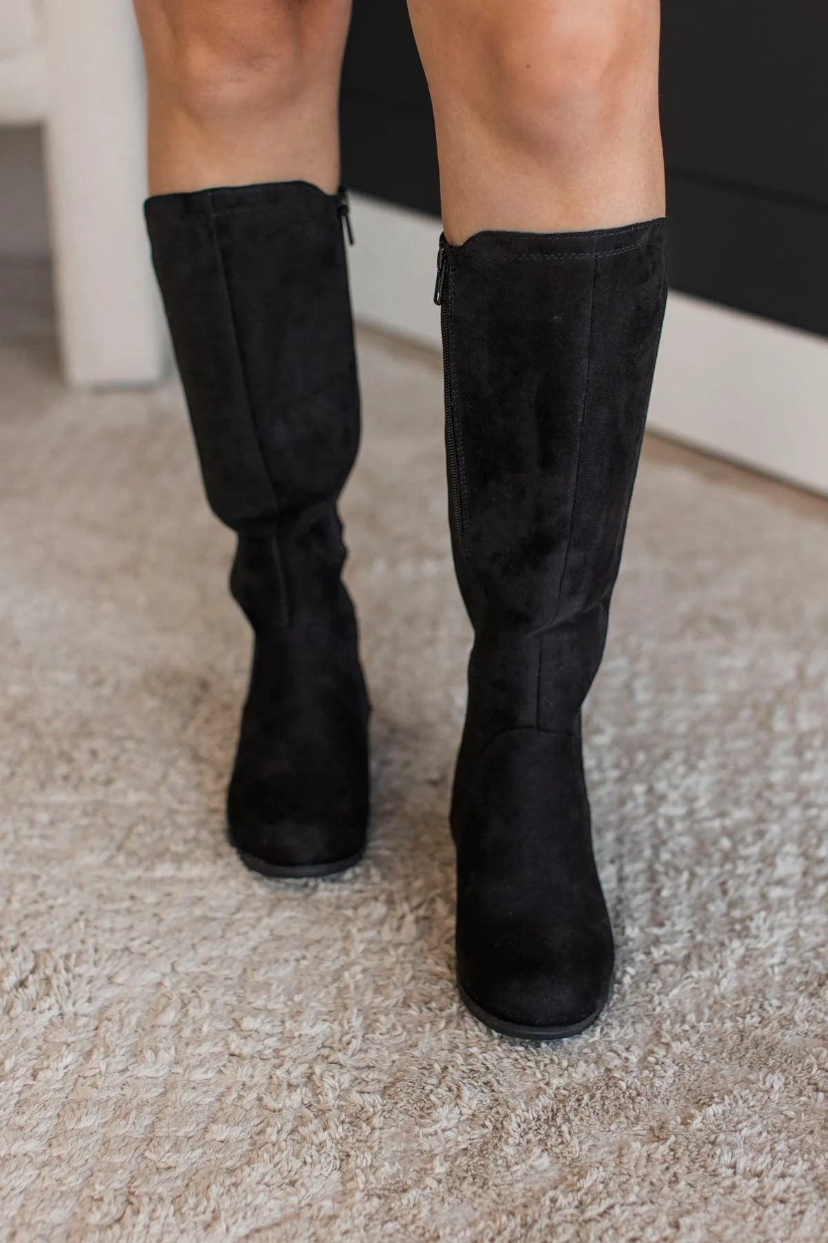 Soda Cheese Boots- Black