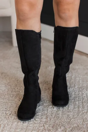Soda Cheese Boots- Black