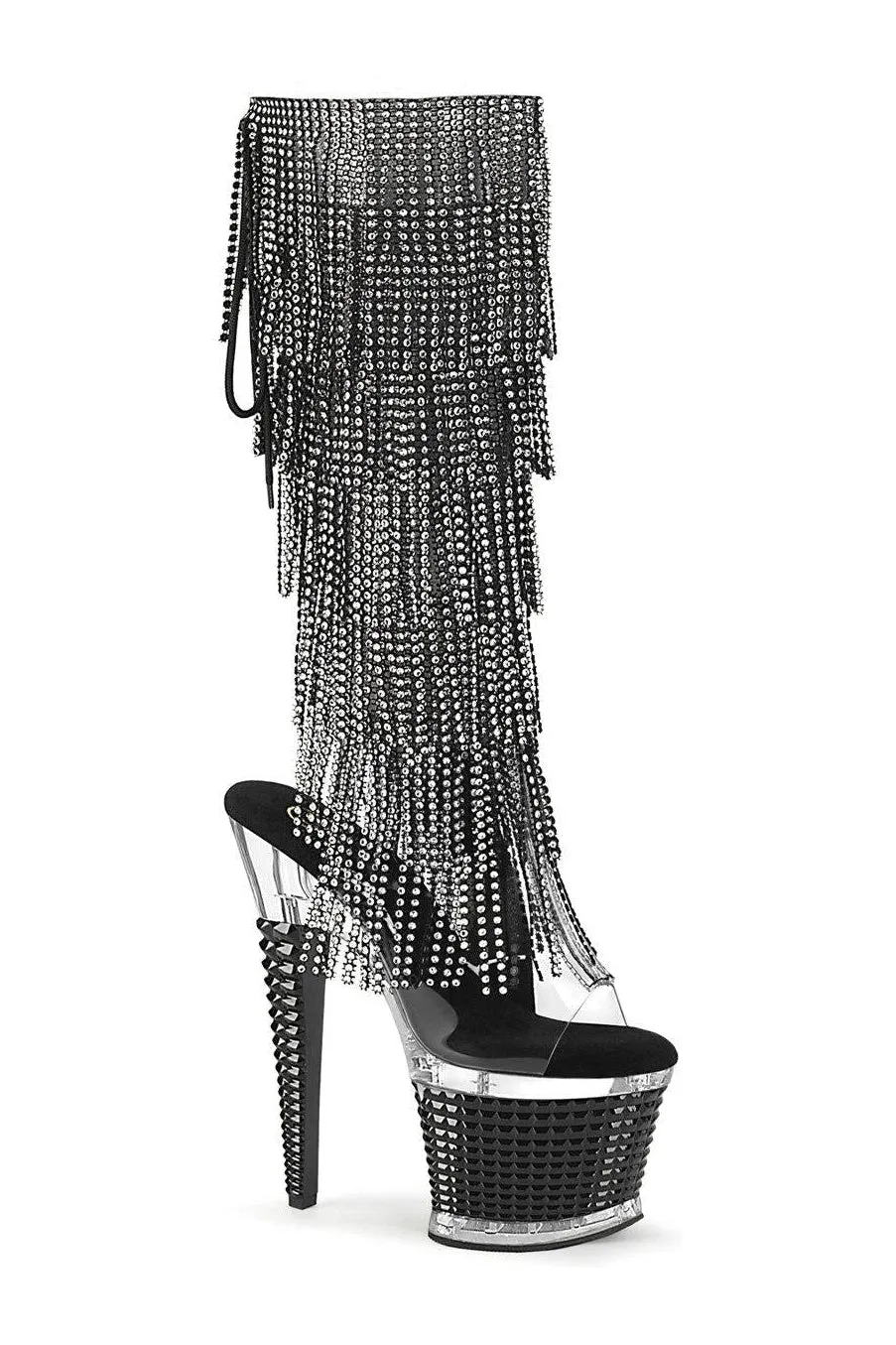 SPECTATOR-2017RSF Knee Boot | Clear Vinyl