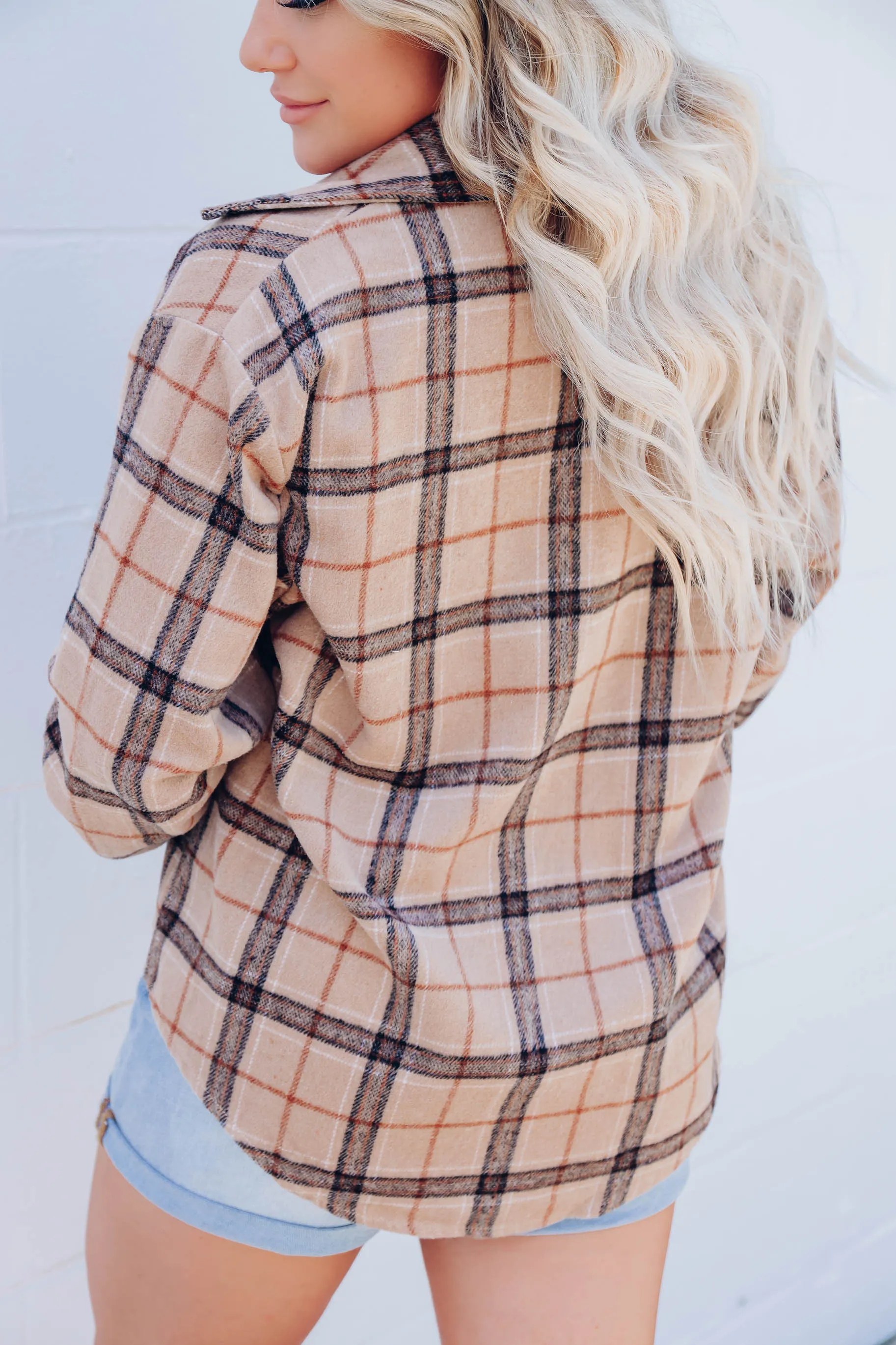 Spencer Plaid Button Down Flannel - Brown