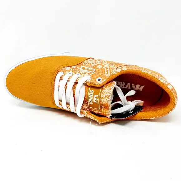 Supra Cobalt Desert Print Orange White Mens Skateboard Sneakers 05663 219