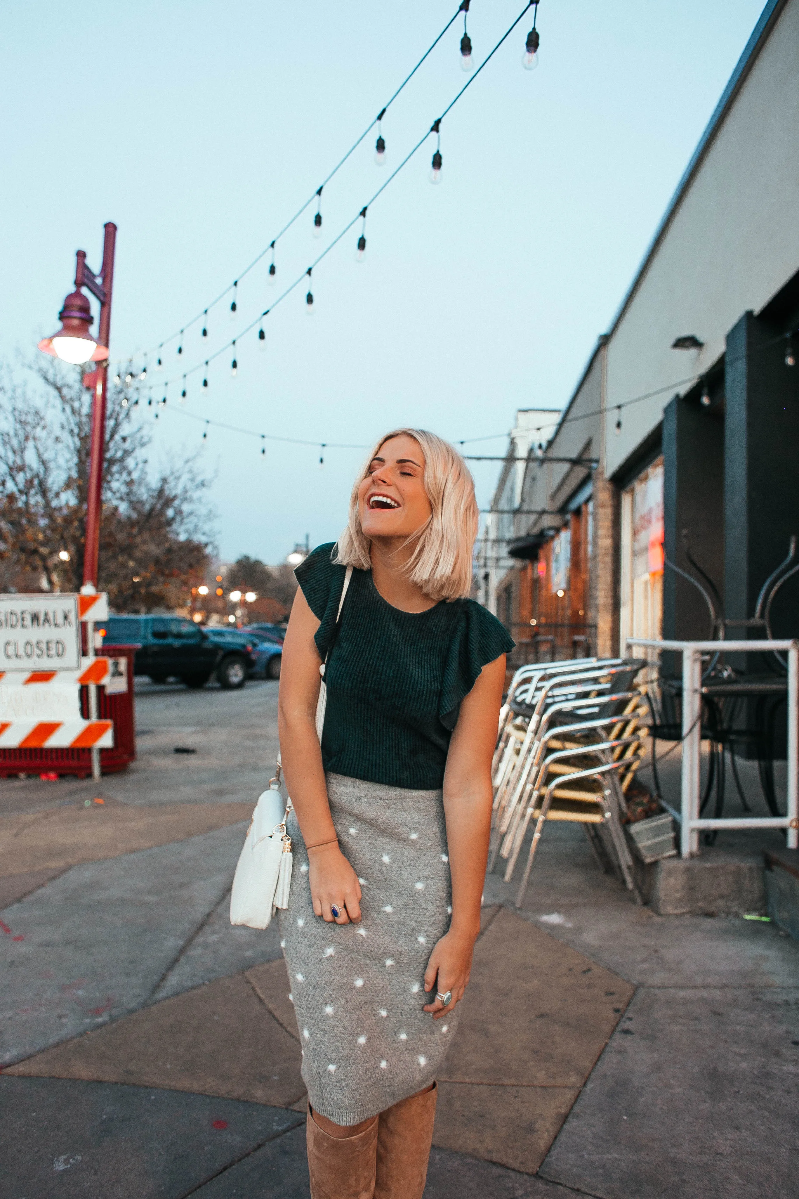 Sweet Romance Pom Knit Skirt