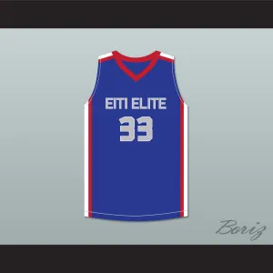 Tacko Fall 33 Each 1 Teach 1 Elite AAU Blue Basketball Jersey 1