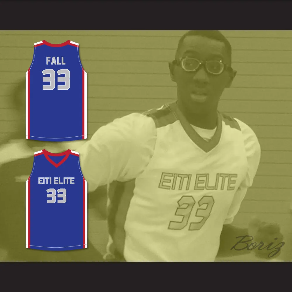 Tacko Fall 33 Each 1 Teach 1 Elite AAU Blue Basketball Jersey 2