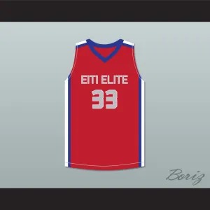 Tacko Fall 33 Each 1 Teach 1 Elite AAU Red Basketball Jersey 1