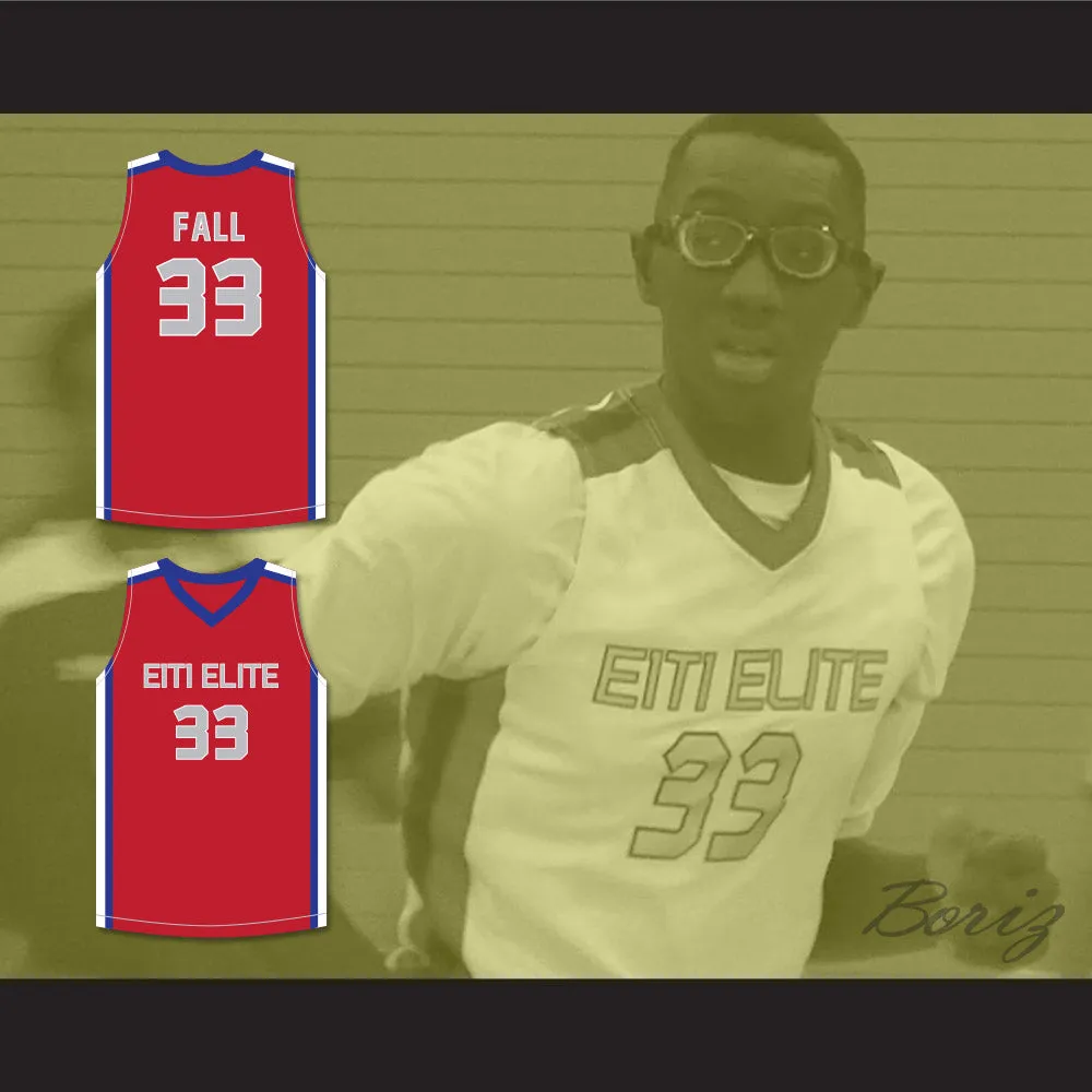 Tacko Fall 33 Each 1 Teach 1 Elite AAU Red Basketball Jersey 2