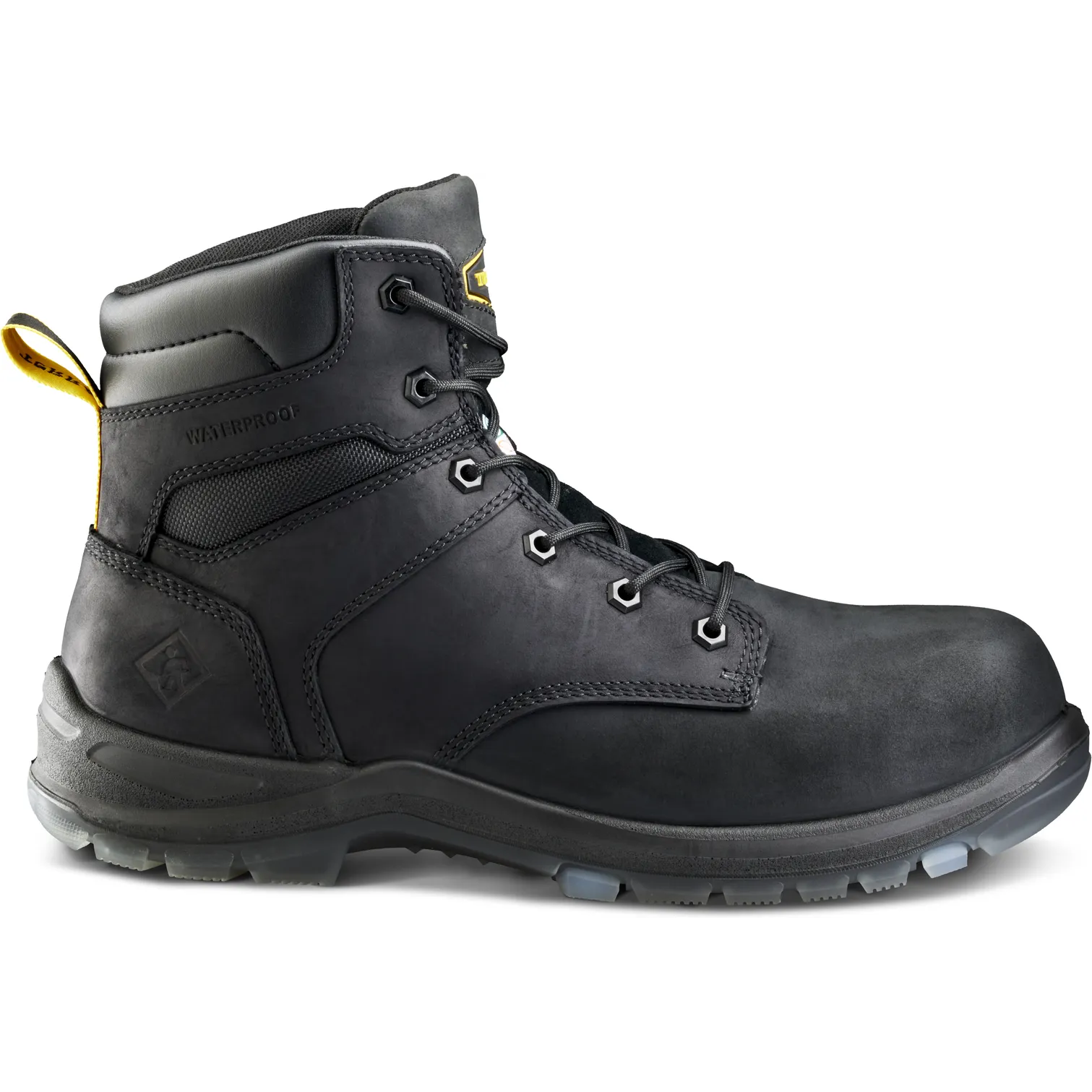 Terra Men's Byrne 6" Comp Toe WP Safety Work Boot- Black- 839BBK