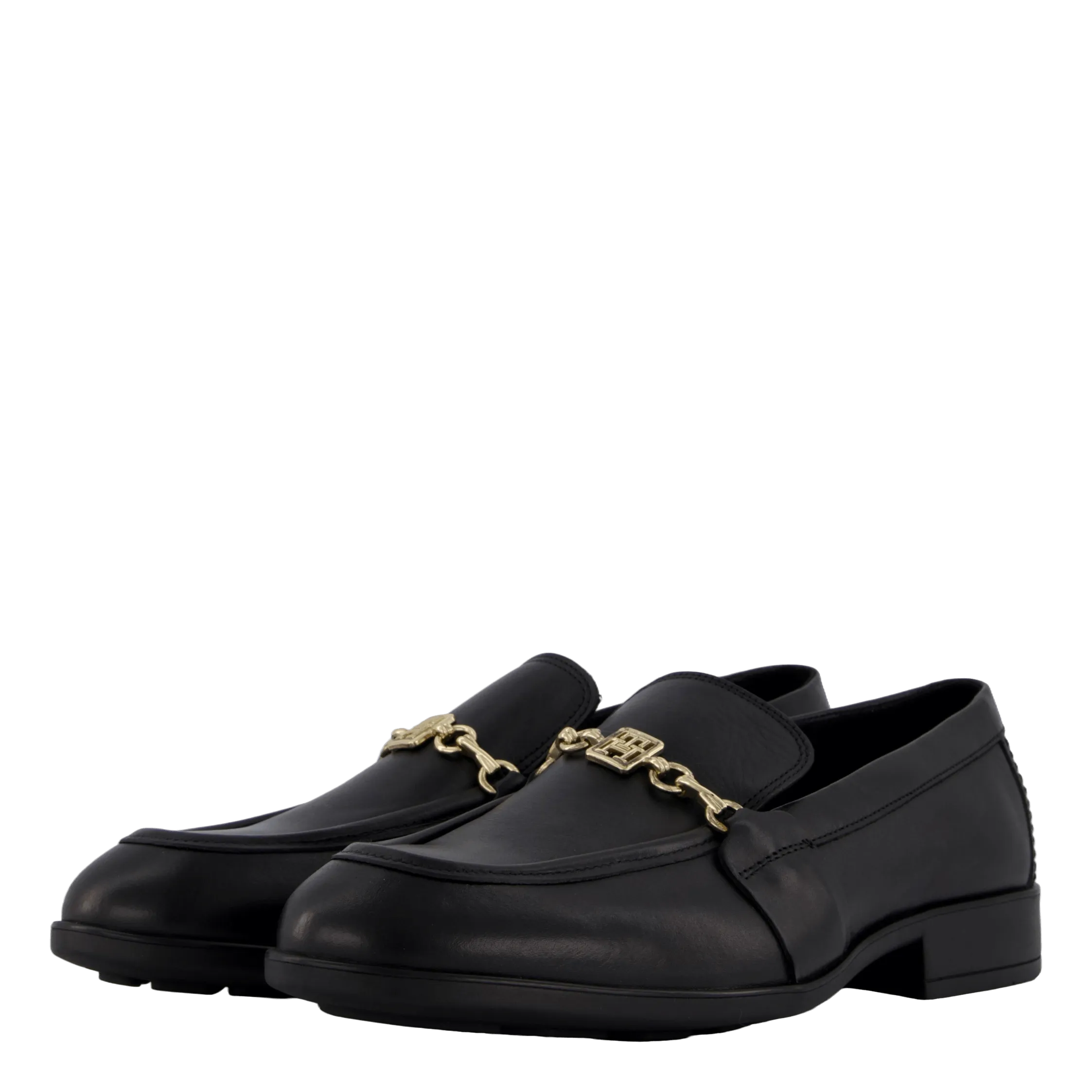 Th Chain Leather Loafer Black
