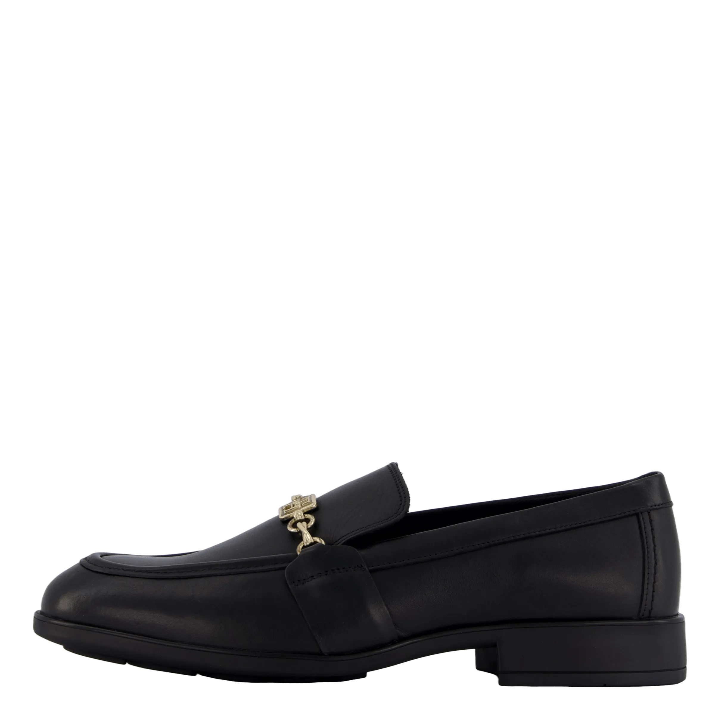 Th Chain Leather Loafer Black