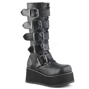 TRASHVILLE-518  Black Vegan Leather
