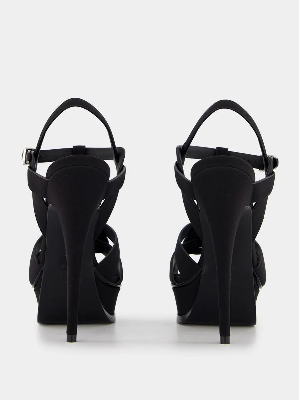 Tribute 105mm Platform Black Sandals