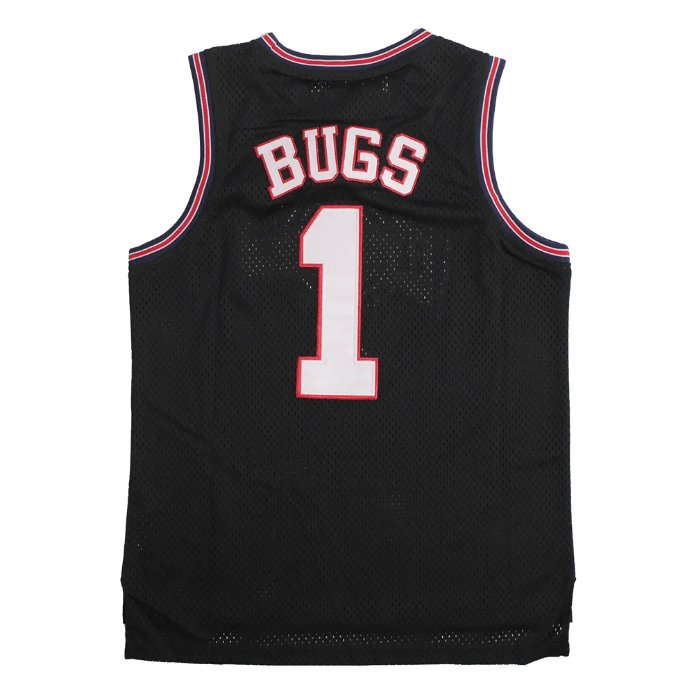 TUNE SQUAD BUGS YOUTH BASKETBALL JERSEY (BLACK)