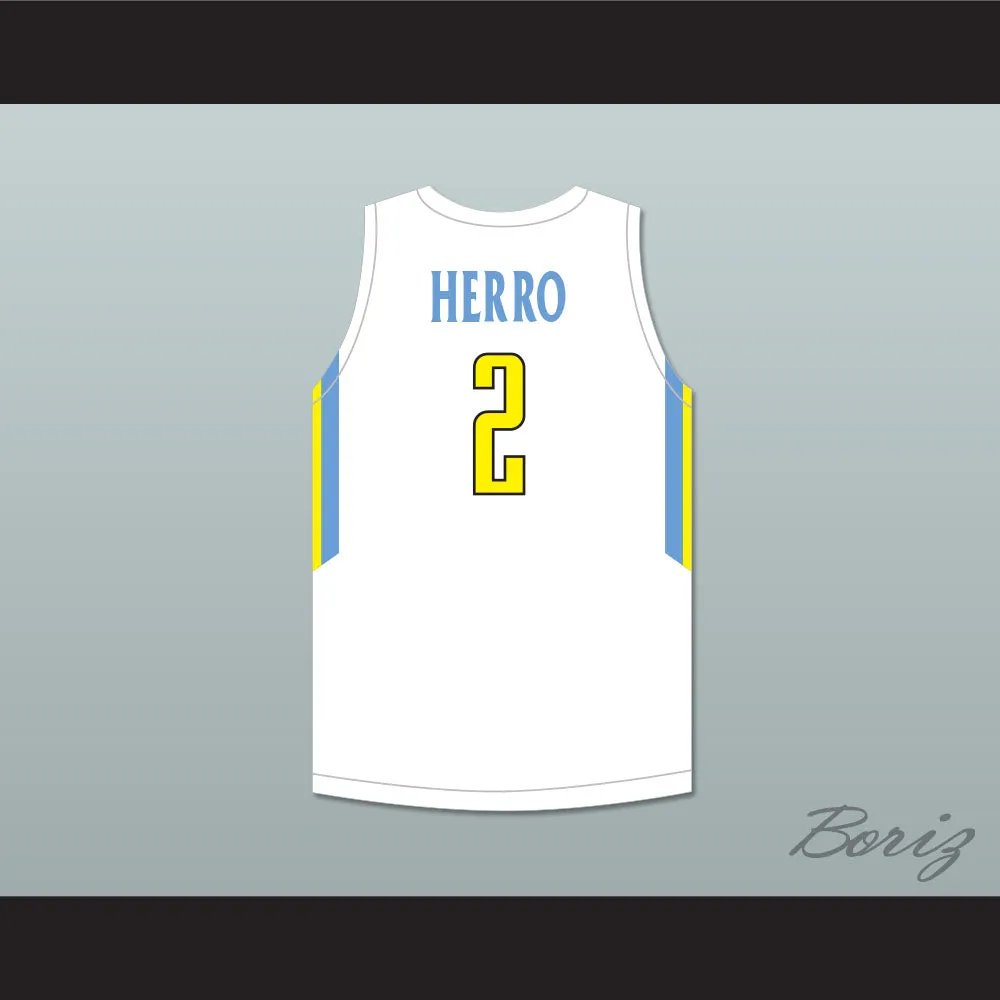Tyler Herro 2 Playground Elite AAU White Basketball Jersey with Patch