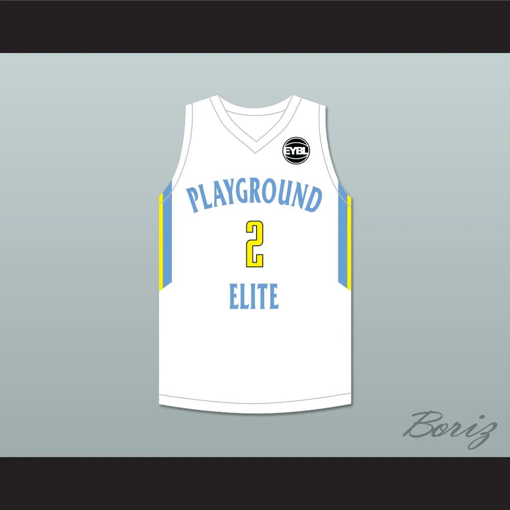 Tyler Herro 2 Playground Elite AAU White Basketball Jersey with Patch
