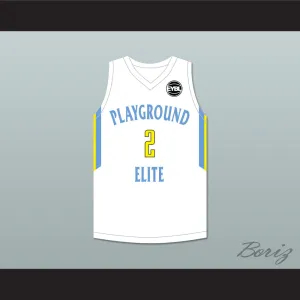 Tyler Herro 2 Playground Elite AAU White Basketball Jersey with Patch